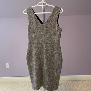 Banana Republic blue & white tweed dress, size 4